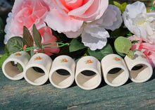 Load image into Gallery viewer, Vintage Ceramic Napkin Holders, Rose Embossed