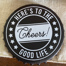 Load image into Gallery viewer, 4 pck Happy Hour Bottle cap Resin Coasters