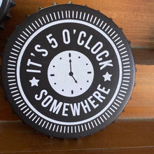 Load image into Gallery viewer, 4 pck Happy Hour Bottle cap Resin Coasters