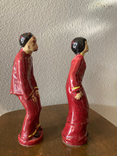 Load image into Gallery viewer, Vintage Oriental Kissing Couple-Red