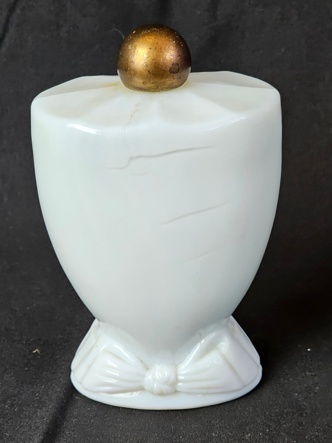 Coquette Cologne Vintage Milk Glass Bottle