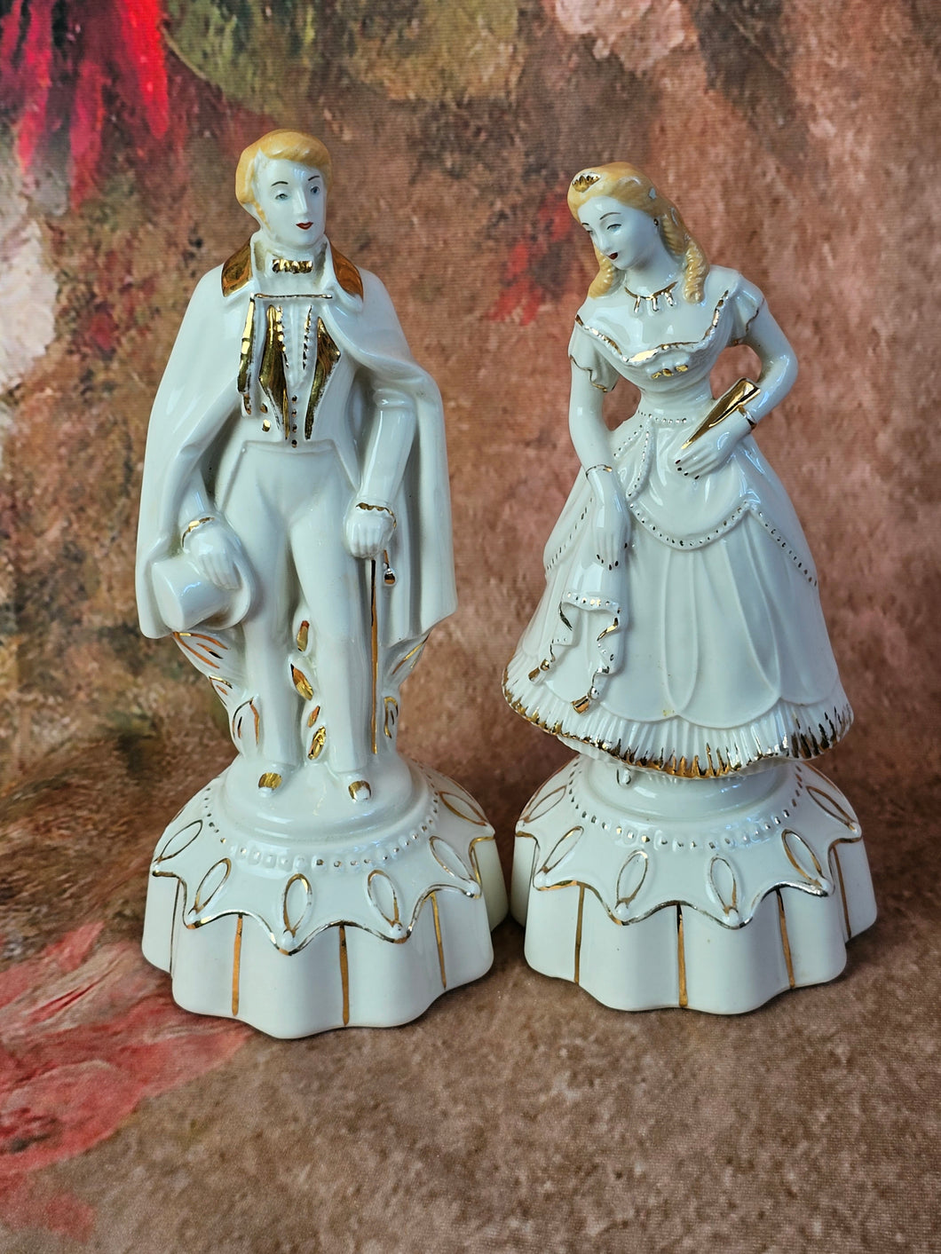 Ceramic Prince and Princess Figurines