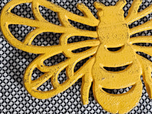 Load image into Gallery viewer, Cast Iron Bee Trivet, yellow
