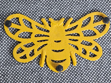 Load image into Gallery viewer, Cast Iron Bee Trivet, yellow
