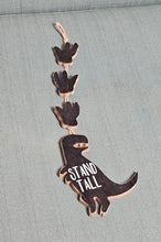 Load image into Gallery viewer, Wooden Dino Stand Tall Wall Decor
