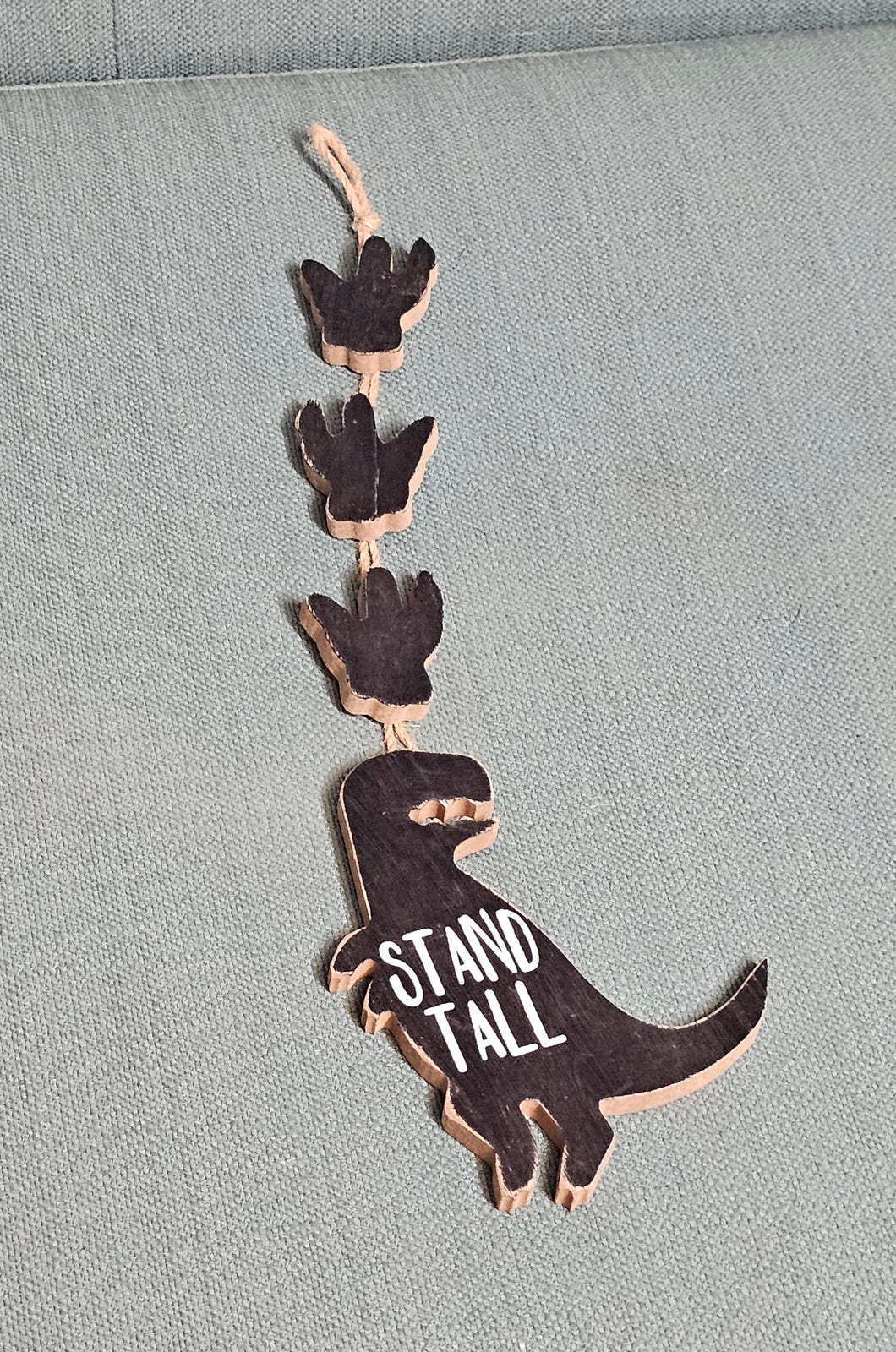 Wooden Dino Stand Tall Wall Decor