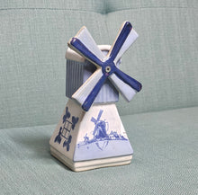 Load image into Gallery viewer, Blue and White Ceramic Windmill
