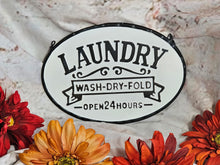 Load image into Gallery viewer, Metal Laundry Sign
