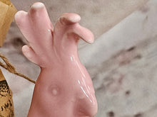 Load image into Gallery viewer, White and Pink Ceramic Cockatiel

