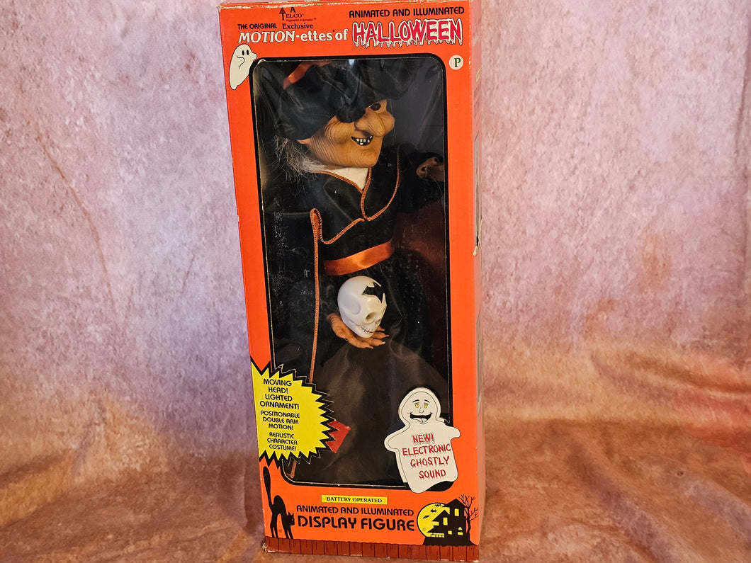 Moving Light Up Battery Operated Witch with Ghostly Sounds