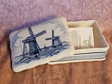 Load image into Gallery viewer, Certified Delfts Blauw Royal Goedenwaagen Dutch Windmill ceramic trinket box
