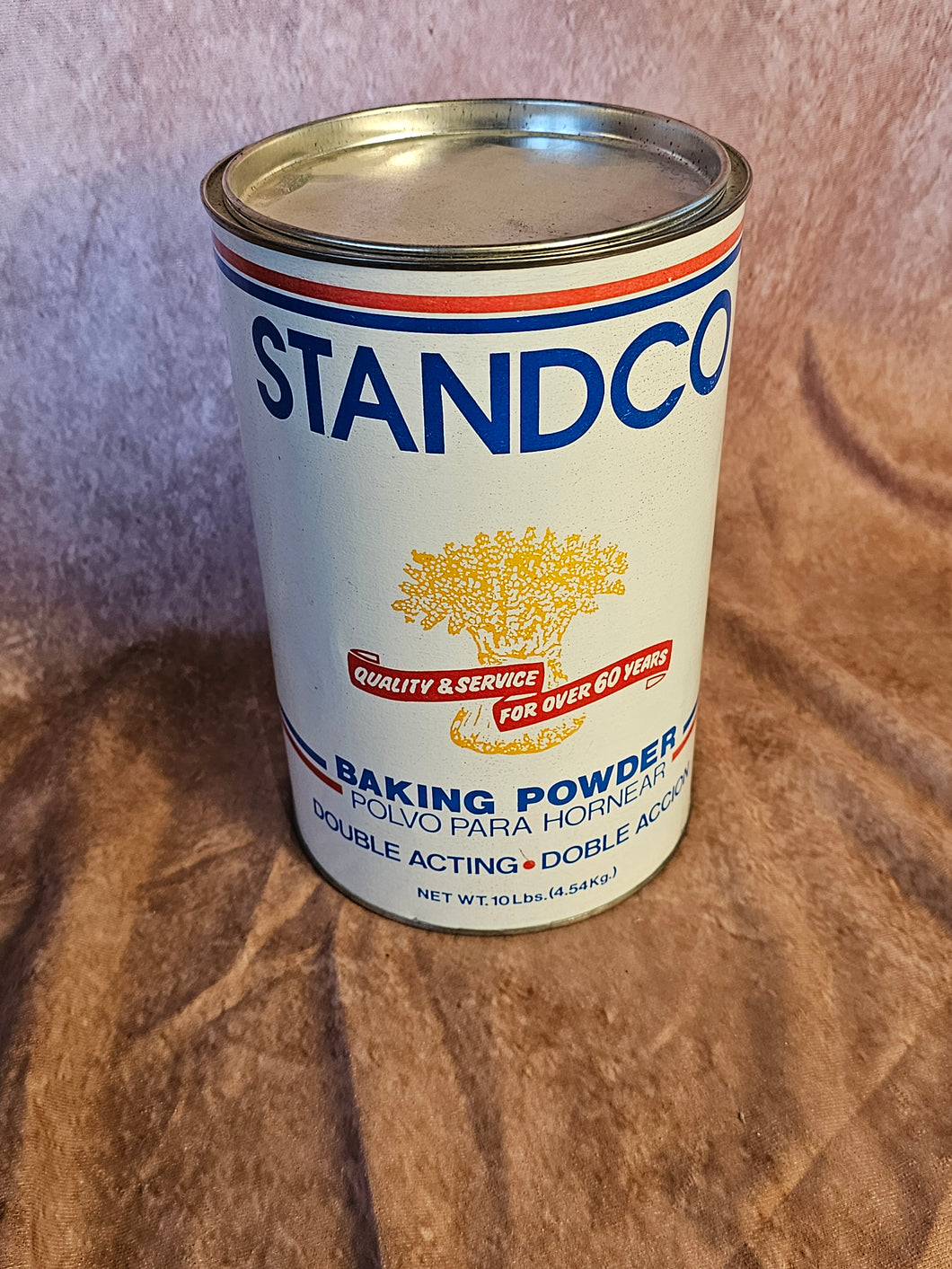 StandCo Baking Powder Can, empty