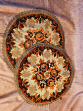 Load image into Gallery viewer, 70&#39;s-80&#39;s Floral Embroidered Placemats
