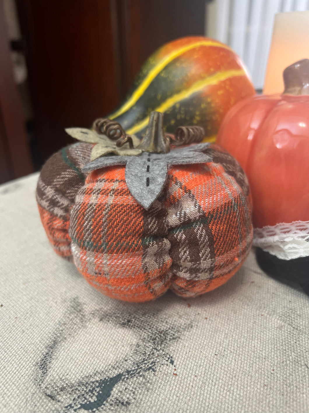 Medium Flannel Pumpkin