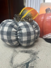 Load image into Gallery viewer, Medium Gingham Check Plaid Flannel Pumpkin
