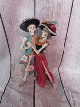 Load image into Gallery viewer, EBROS COUPLE DANCING Day Of The Dead Celebration Skeleton Figurine 12" Tall Hats
