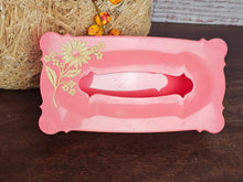 Load image into Gallery viewer, Pink and Yellow Vintage Tissue Box
