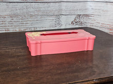 Load image into Gallery viewer, Pink and Yellow Vintage Tissue Box
