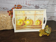 Load image into Gallery viewer, Wooden Serving Tray with Apples
