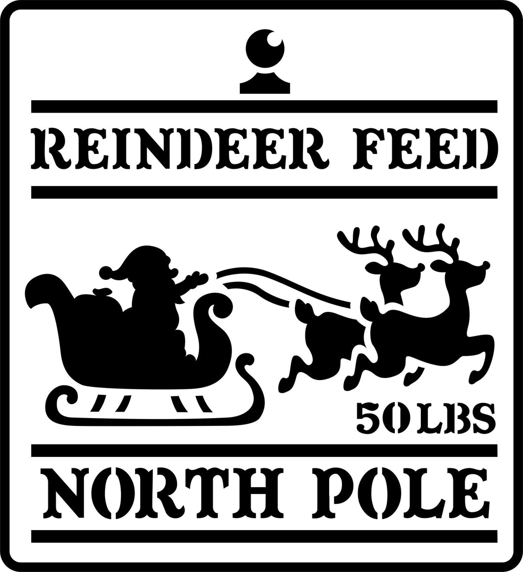 Reindeer Feed Stencil