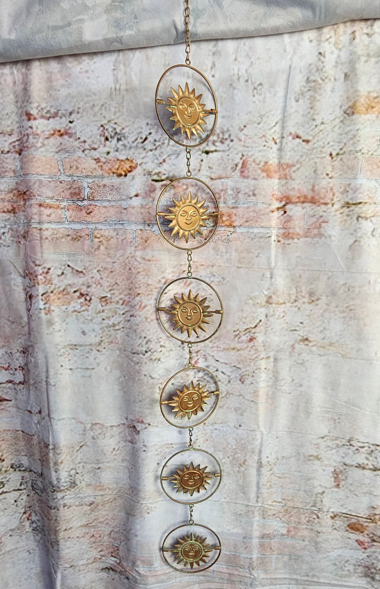 Iron Sunface Kinetic Wind Chain – Urban Legends Antiques