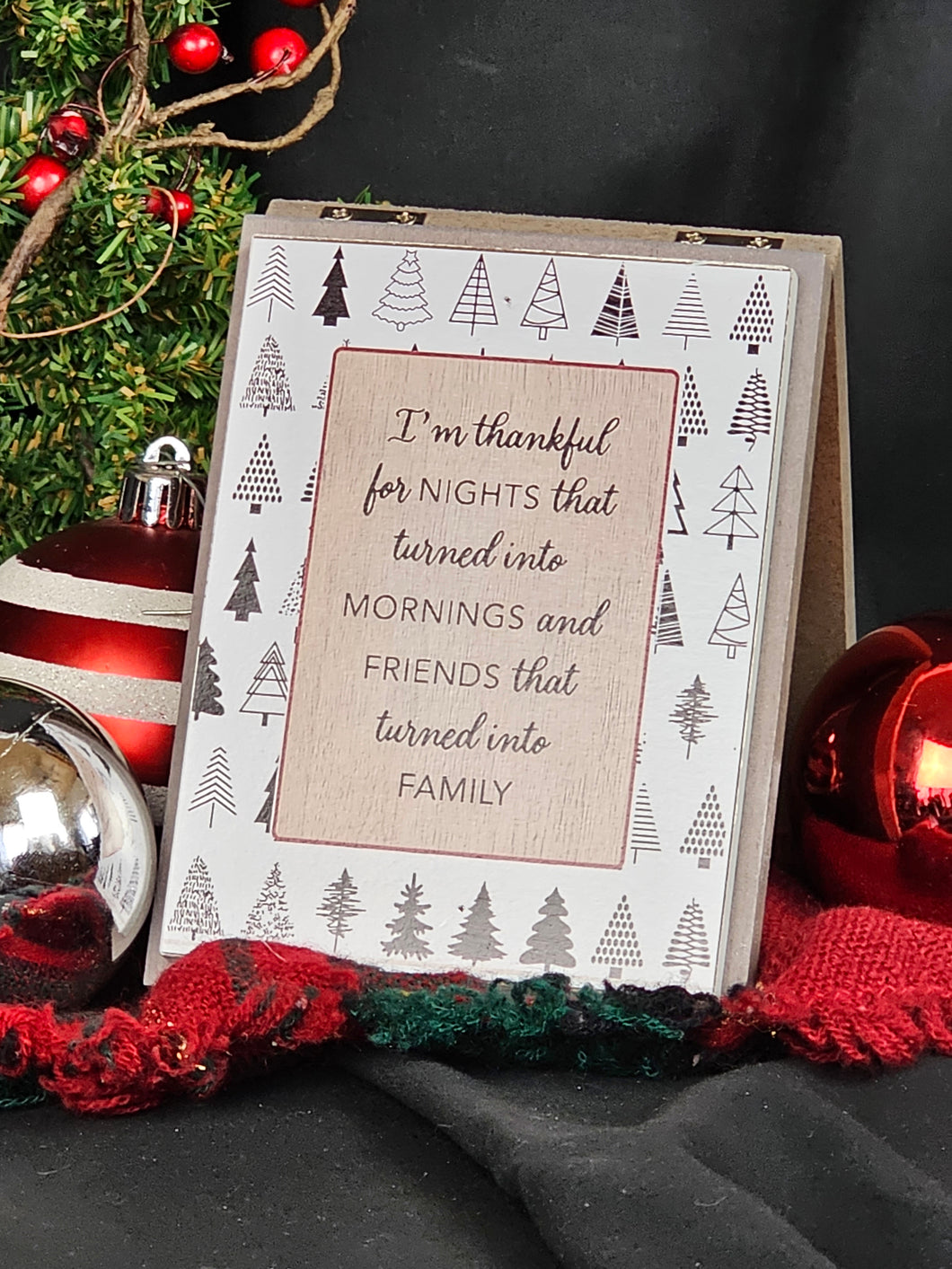 Dual sided Christmas Plaque