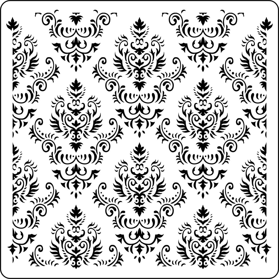 Mama's Damask Stencil