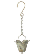 Load image into Gallery viewer, Bronze Patina Flower Mini Rain Chains
