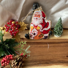 Load image into Gallery viewer, Retro Santa Ornaments
