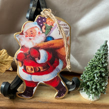 Load image into Gallery viewer, Retro Santa Ornaments
