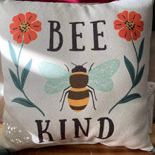 Load image into Gallery viewer, Bee Kind Decorative Pillow Small
