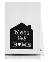 Load image into Gallery viewer, Home Text w/ House and Heart Tea Towels
