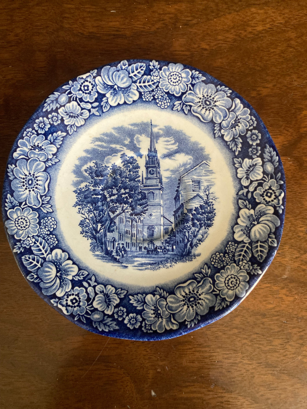 Blue and white Liberty Blue dish