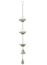 Load image into Gallery viewer, Bronze Iron Patina Flower Mini Rain Chains
