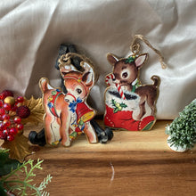Load image into Gallery viewer, Retro Reindeer Ornament
