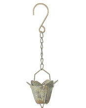 Load image into Gallery viewer, Bronze Iron Patina Flower Mini Rain Chains
