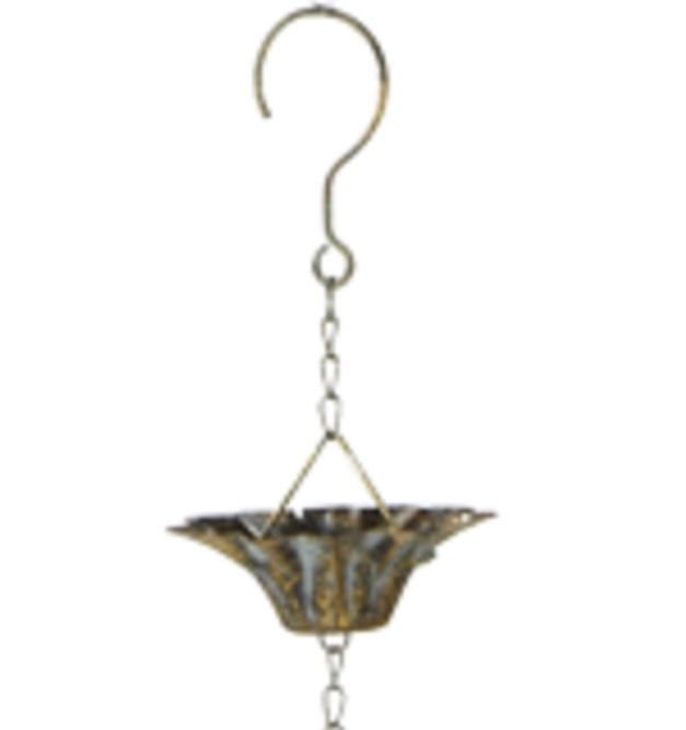 Patina Flower Rain Chain