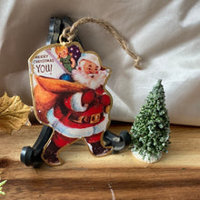 Load image into Gallery viewer, Retro Santa Ornaments
