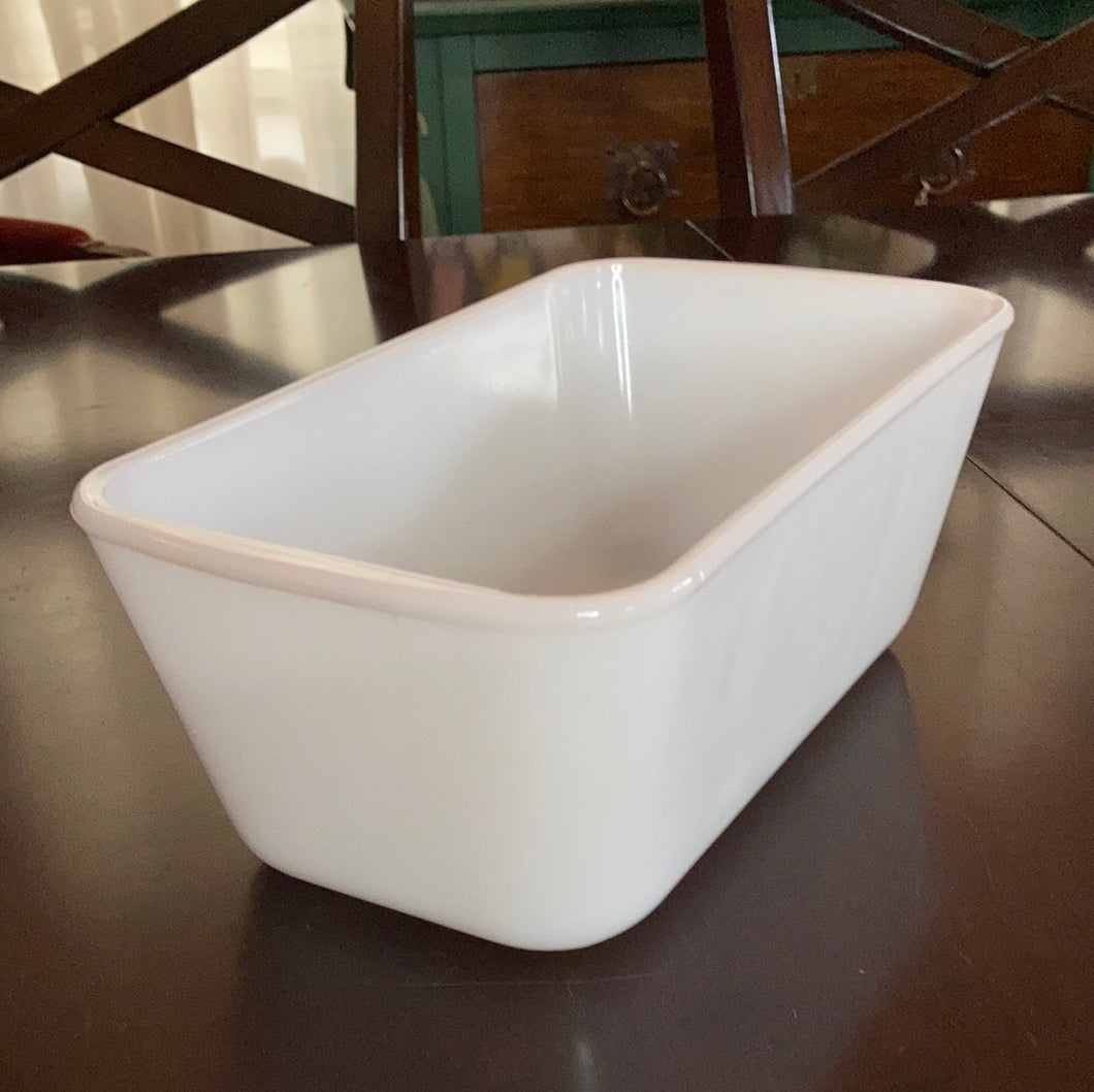 Milk Glass Baking Dish