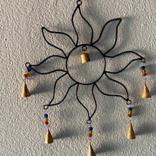 Load image into Gallery viewer, Metal Sun Wind Chime
