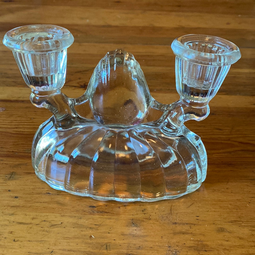 Vintage Glass Candelabra