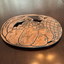 Load image into Gallery viewer, Metal Trivet with fruit detail
