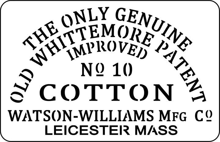 Old Whittemore Cotton Stencil